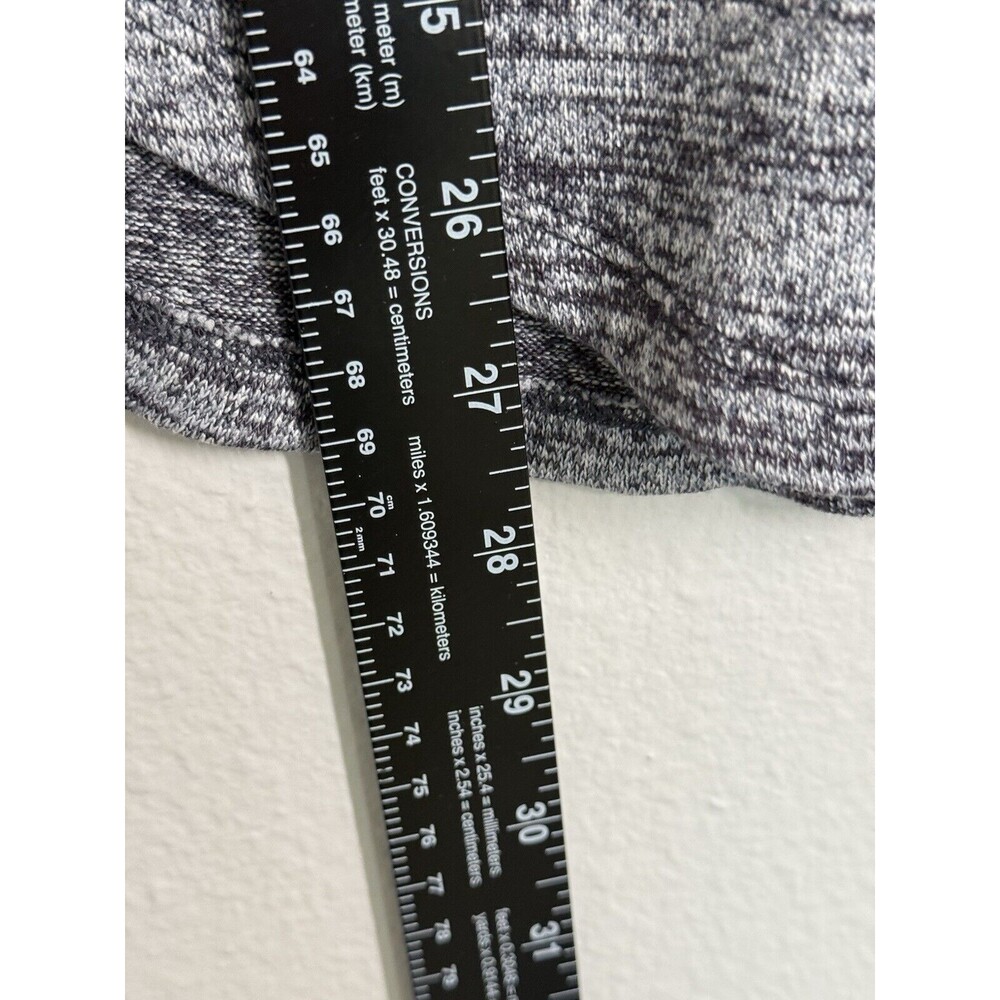 Athleta Luxe Pose Gray Marbled Tunic Top w/Thumb Holes Sz XXS Gym Workout Shirt‎ - Picture 7 of 9
